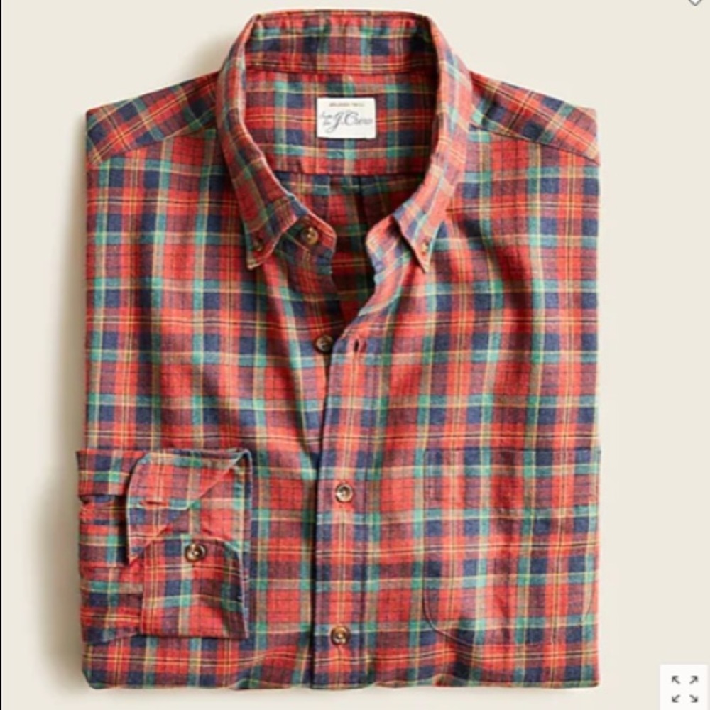 Slim brushed twill shirt